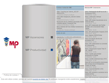 Tablet Screenshot of mpcorporacion.com